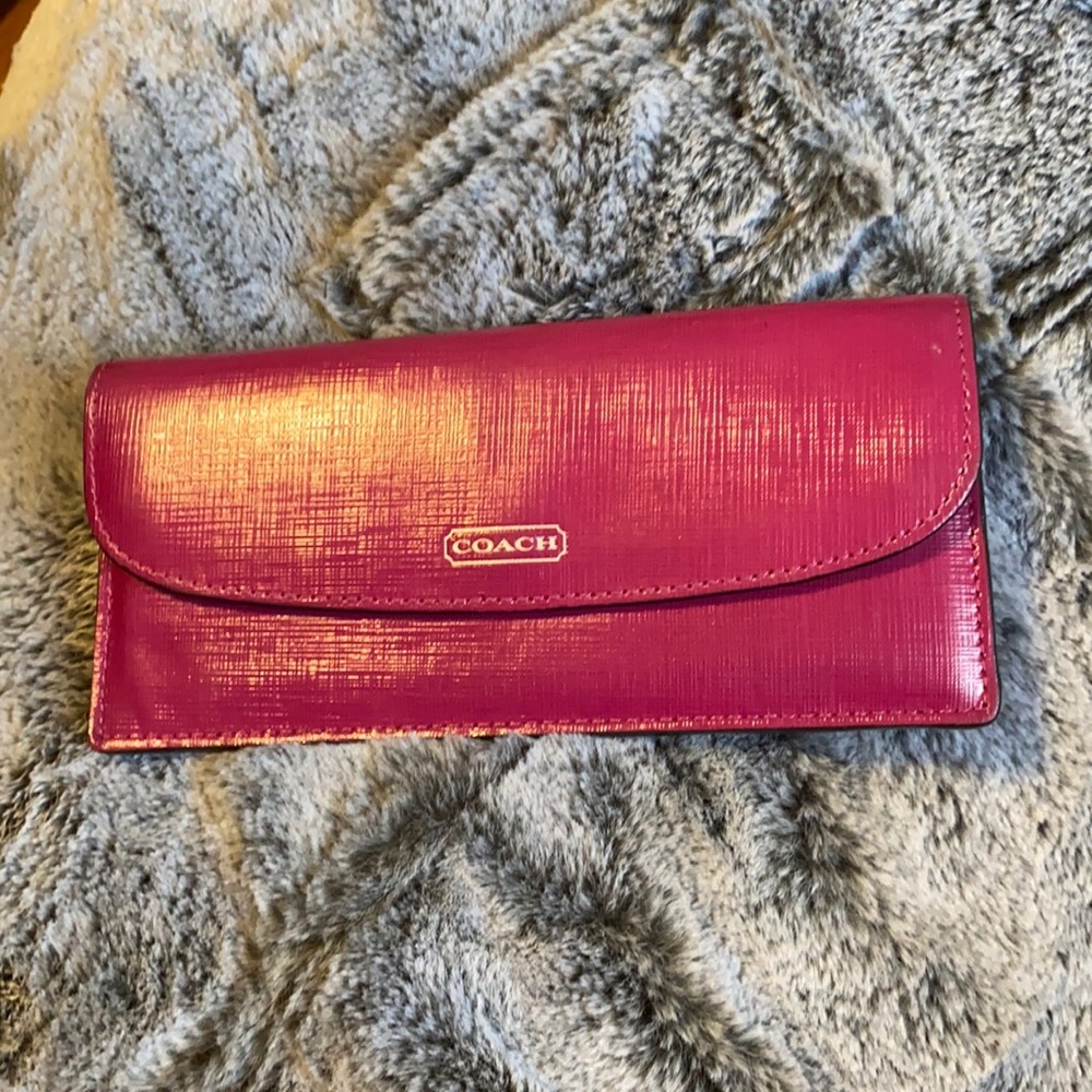 Pink coach wallet